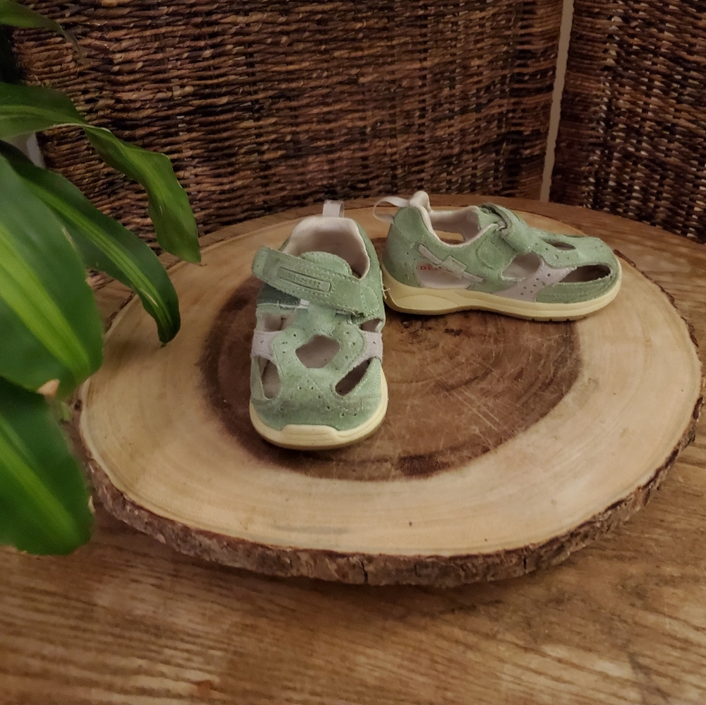 Dersur ♧Sneaker Sandals Breathable Light Green Tan